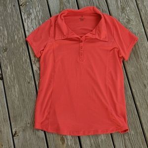 Emerald 18 red polo shirt medium